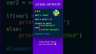 Only Geniuses Can Guess This Python Output! 😲🔥 #shorts #python #coding