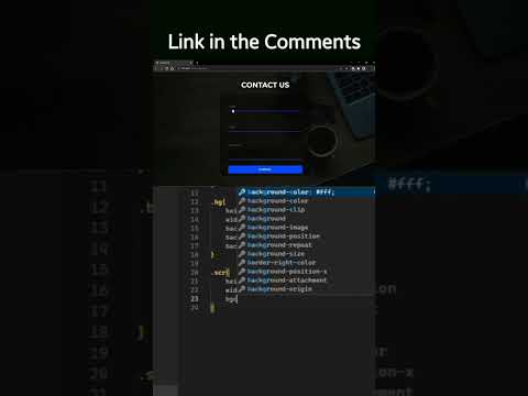 How to make a Contact Us Page #css #coding #html #htmltutorial #websitedesign #contactuspage