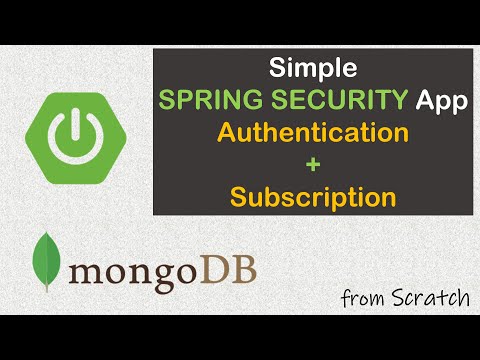 Simple Spring Security Authentication/Subscription with MongoDB