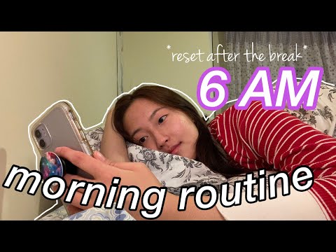 6 AM MORNING ROUTINE | Reset for Back to School 2022 | getting my life together