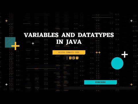 Java Variables and Datatypes