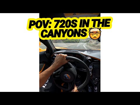POV: McLaren 720S is SCARY FAST in the Canyons! #shorts