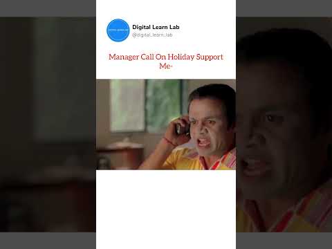 🤣📞 Sunday Surprise 📞🌟 - When the Manager Calls on a Holiday! 📞 #shorts #shortvideo #trending