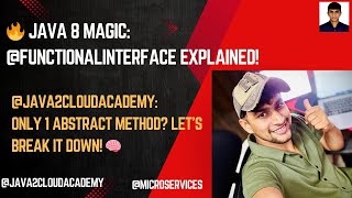 02. @FunctionalInterface in Java 🔥 | Master Functional Interfaces in Java 8!