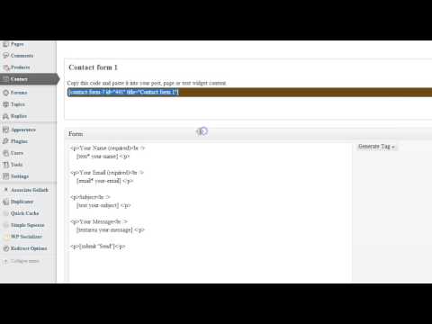 How to Add Contact Form in Wordpress - WPConfig.com