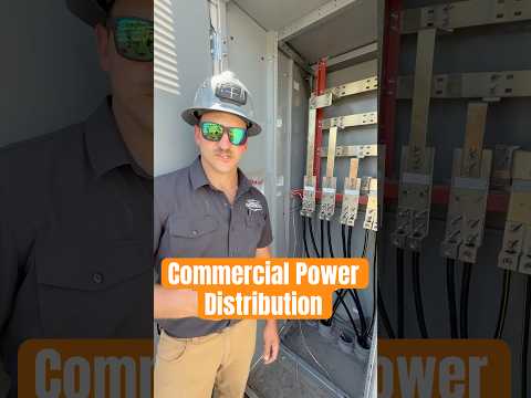 Curious how electricity gets into a commercial building? 🤔 #Electrician #ConstructionTok #Wiring