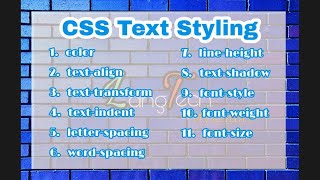 CSS Text Style part(1)