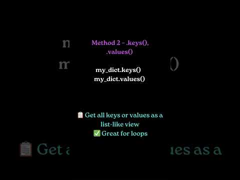 🧠 3 Python Dictionary Methods You Must Know! | #shorts #PythonTips
