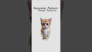 Decorator design patterns explained by cats. #cat #designpattern #coding #software #developer