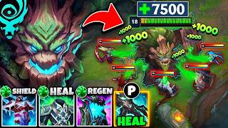 Maokai but I'm literally INVINCIBLE with 7500 HP and infinite healing (MEGA TANK MAOKAI)