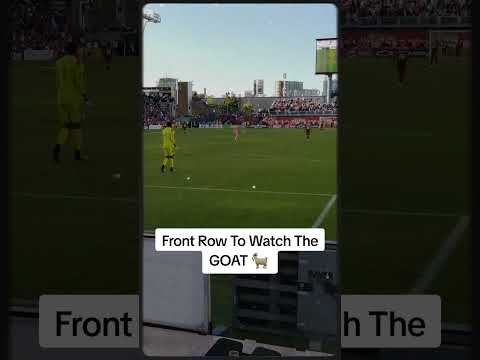 Front row to see MESSI! #messi #soccer #football #athlete #footballmatch #fyp #viralvideo