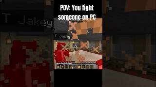 Touch vs PC be like #minecraft #mcbe #memes #mcpe #pvp