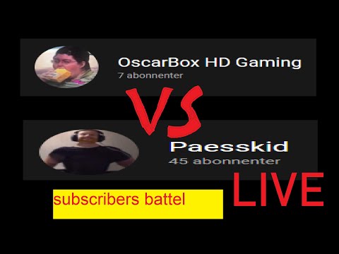 PÆSSKID VS OSCARBOX | SUBSCRIBER BATTLE LIVE