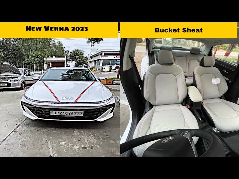 Verna मे लगे Luxury Seat Cover | New Verna 2023 | New Verna Modified 2023 | Verna Modification 2023