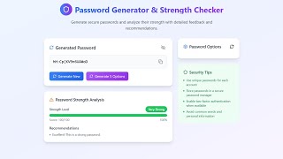 Password Strength Checker using React JS | Real-Time Feedback with Modern UI | Unstoppable Coding