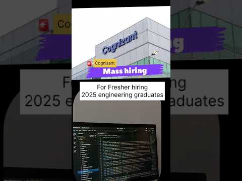Cognizant Mass Hiring 2025 | Freshers Apply Now!  #jobsearch