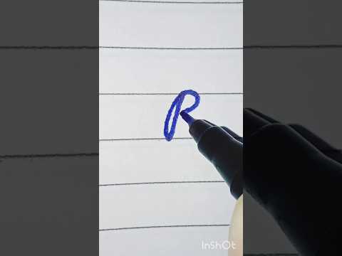 caital letter P in cursive✍️ #cursivealphabets #cursive #cursivestyle #shorts