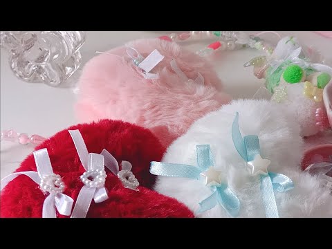 Pack some fluffy hearts with me!!🎀