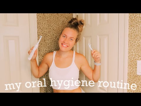 HOW I KEEP MY TEETH WHITE // my oral hygiene routine!