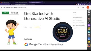 Get Started with Generative AI Studio | GSP1154 | #qwiklabs