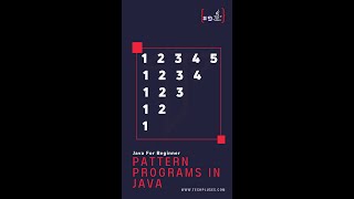 #09 Pattern Programs In Java #Shorts #Coding