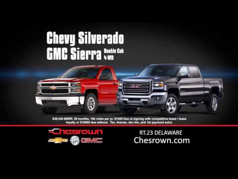 Chevy Silverado and GMC Sierra for $269/month at Chesrown | November 2015