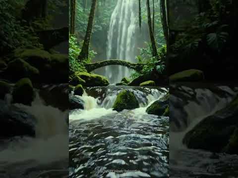 Beautiful Waterfall Relax Music | Stop Overthinking | Calming Instrumental