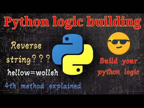reverse string 4th method| How to reverse string in python| reverse string in python
