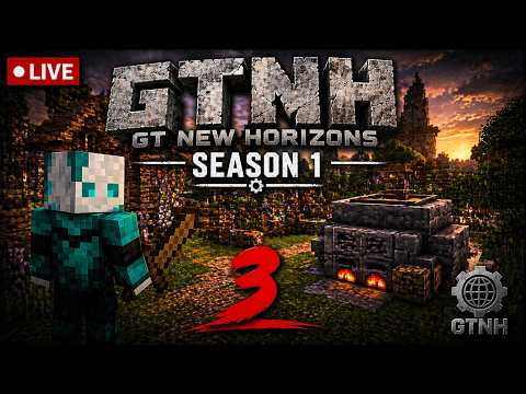 GregTech New Horizons S1 – Stream 3: Coke Oven, Base Setup & First Real Progress