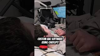 Nonverbal Man Uses Custom AI Communication Device 👀 🔊 #chatgpt #aiprogramming #fyp #shorts #explore