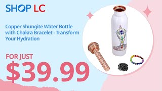 Multi Color Copper Infused 32oz Bottle w/ Shungite + FREE Bracelet