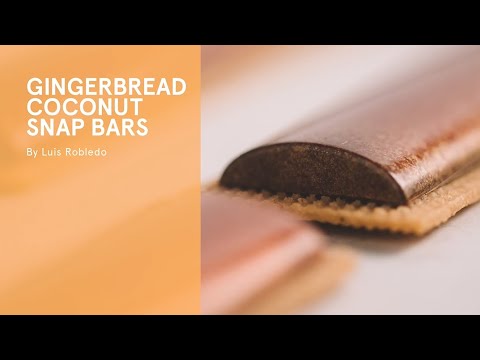 Gingerbread Coconut Snap Bars - Chocolate Academy™ Online