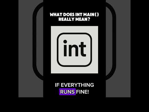 What does the int main() line mean ? #coding #cpp #funfact #moderncpp #learncpp #cppcast #cplusplus