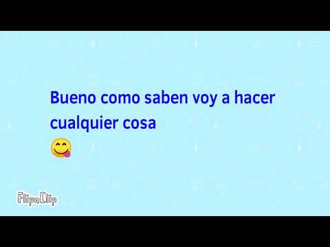 Lo que voy a subir en youtube