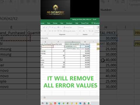 🚀Excel IFERROR Function Explained + Shortcut to Handle Errors Like a Pro!#Excel #excelshortcuts