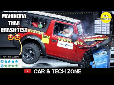 mahindra thar crash test | New Thar crash test | Mahindra thar global NCAP ratings |