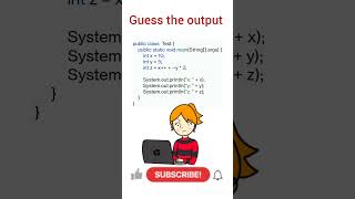 Day 104 : Guess the output #java #javainterview