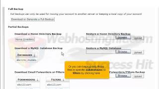 How to backup your website