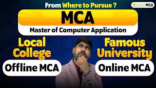 Online MCA Vs Offline MCA | Which Is Better? | Top MCA Colleges #mca