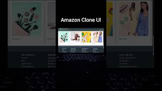 💻 Amazon Clone UI using HTML & CSS | Frontend Design Shorts 🔥 #shorts #webdevelopment