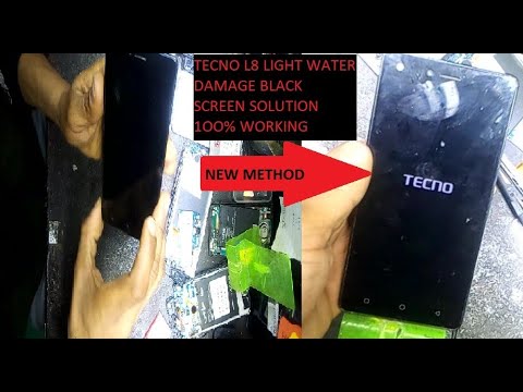 TECNO L8 LIGHT WATER DAMEGE BLACK SCREEN FIX 100% WORKING FOR ALL