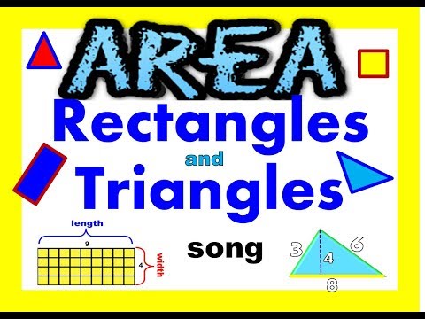 AREA of SQUARES, RECTANGLES, & TRIANGLES SONG