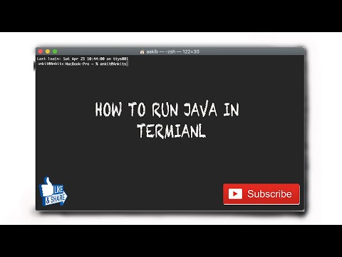 How to run java in terminal (Macos)