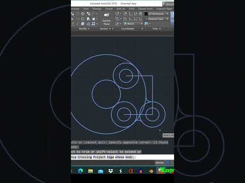 Using of circle command in AutoCAD