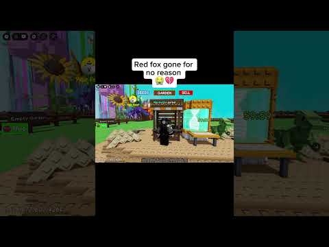 All that for nothing… RIP red fox 😭 | Grow a Garden Roblox