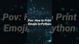 How to print emojis in python? ( Here's the answer ) #codebuddy #pythoncourseforbeginners #python