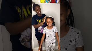 Her reaction is absolutely priceless ill keep trying. 🥹 #braids #braidstutorial #septemberonshorts