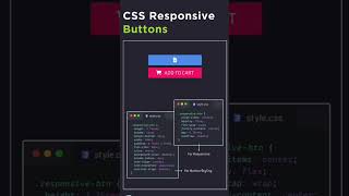 css responsive buttons | #coding #shorts