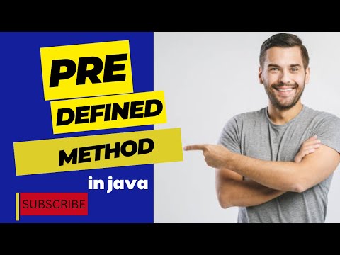 Pre Defined Method in java