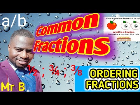 How to arrange fractions in order
